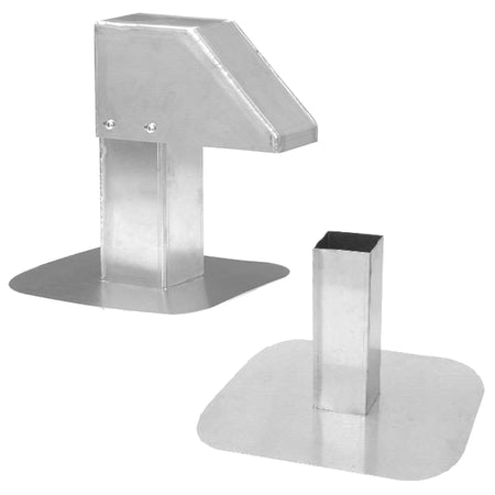 LINUM | Verstellbares Alu-Dachdurchführungs-Kit | Auslass 80×80 mm
