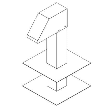 LINUM | Dachdurchführung + verstellbarer Unterbau | Auslass 125×125 mm