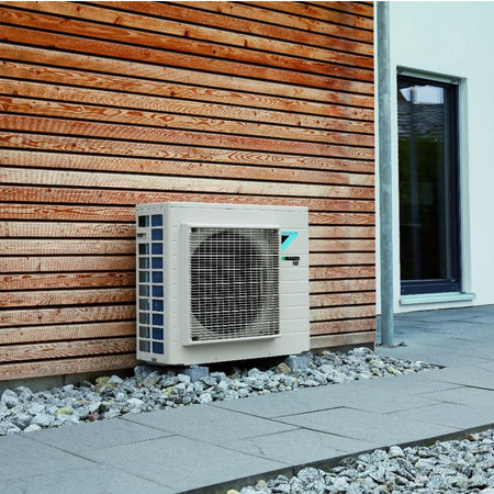 Daikin Sky Air Klimaanlage Kanalgerät Ambientebild Außengerät