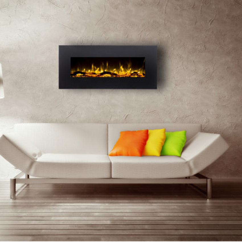 Aflamo LED Elektrokamin Albion 42, schwarz, Ambiente | klimaworld.com
