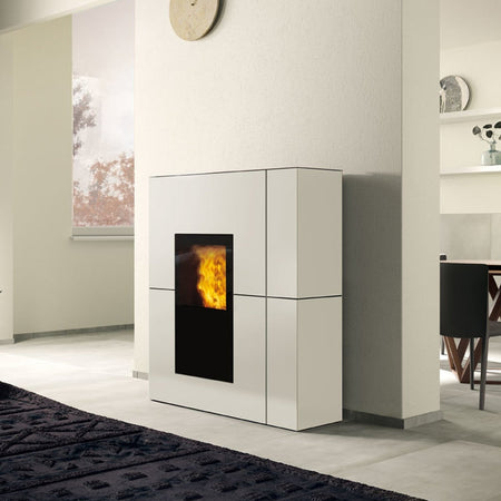 Edilkamin Pelletofen wasserführend Blade H22 Ambientebild