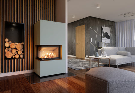 Hajduk Kaminbausatz Brilliant Corner| 6,5 kW| Beton| Klimaworld.com