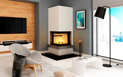 Hajduk Kaminbausatz Imperial| 7,5 kW| Dark Grey| Ambientebild| Klimaworld.com