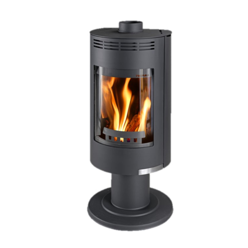 Thorma | Andorra Exclusiv Kaminofen | Stahl Schwarz | 7,5 kW