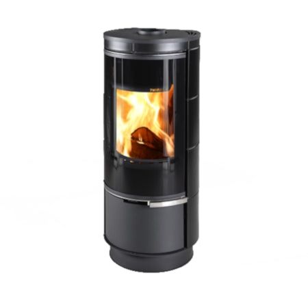 Thorma Kaminofen ANDORRA Keramik PLUS 7,5 kW Schwarz glänzend | Klimaworld.com