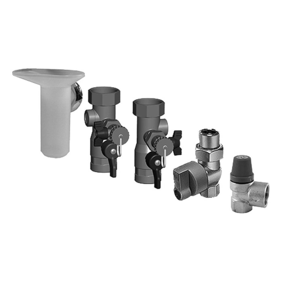 WOLF | Anschluss-Set | Gasbrennwert-Heiztherme CGB-2-38/55 | Aufputzmontage 