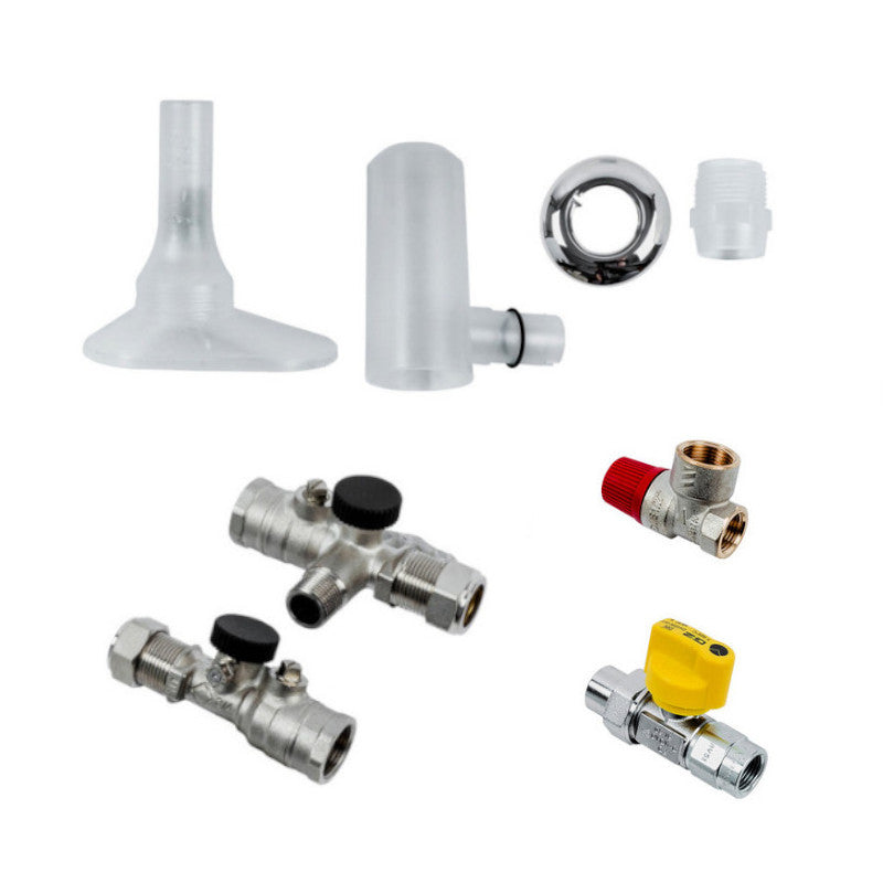 WOLF | Anschluss-Set | für Gasthermen | Aufputzmontage 