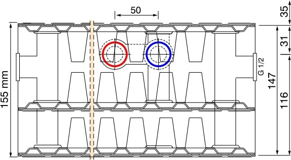 HM Heizkoerper | Ansicht Aufbau Konvektorbleche und Heizplatten THEMA M - Typ 33 |  www.klimaworld.com