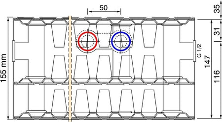 HM Heizkoerper | Ansicht Aufbau Konvektorbleche und Heizplatten THEMA M - Typ 33 |  www.klimaworld.com