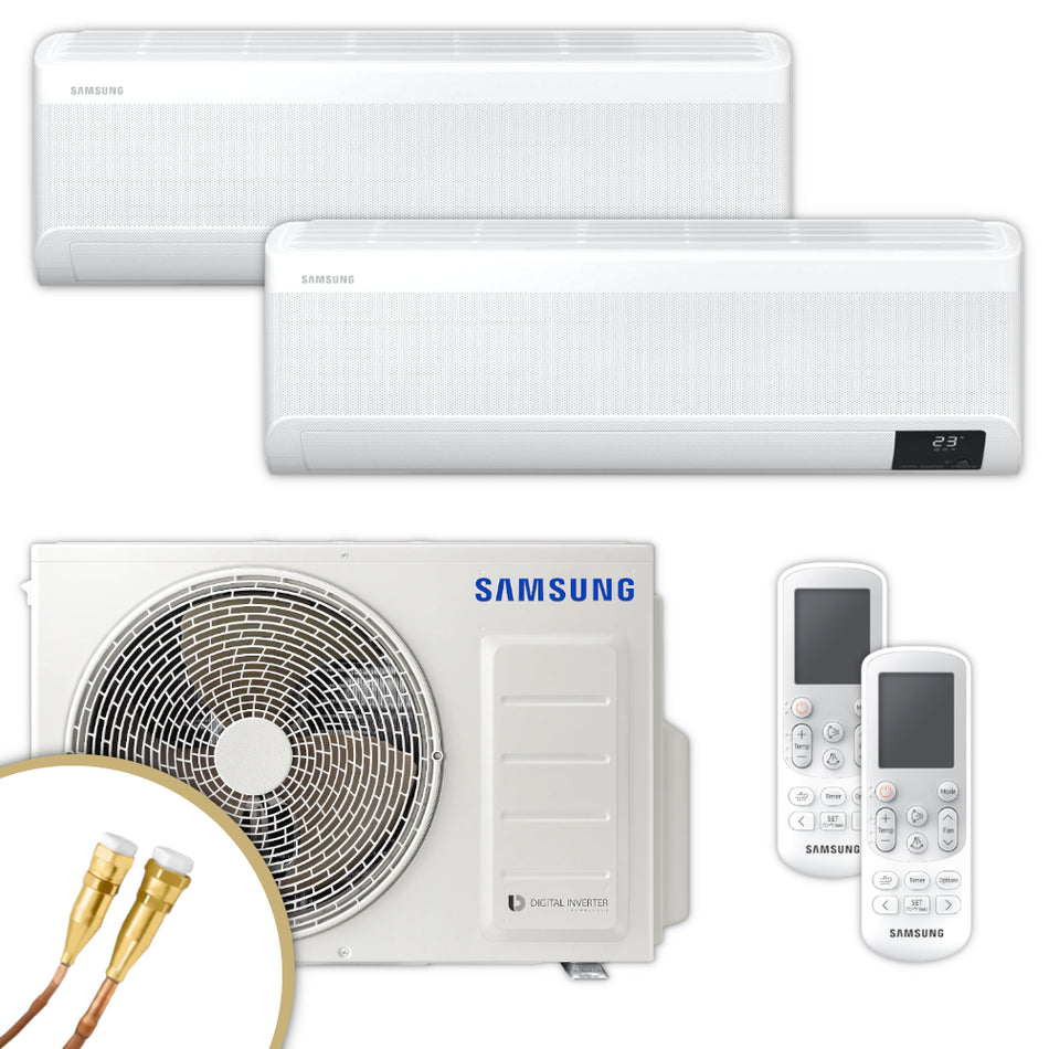 SAMSUNG | Klimaanlage Wind-Free | 3,5 kW + 3,5 kW | Quick-Connect