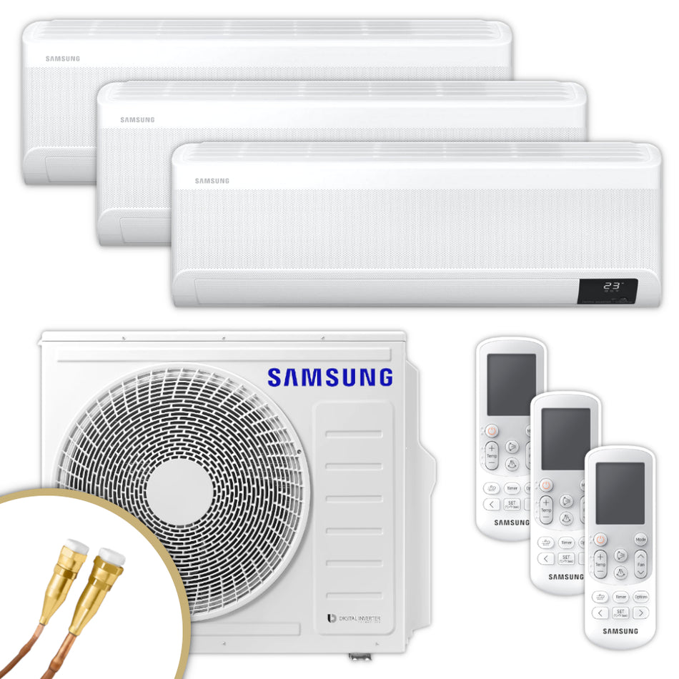 SAMSUNG | Klimaanlage Wind-Free | 2 × 2,5 kW + 3,5 kW | Quick-Connect