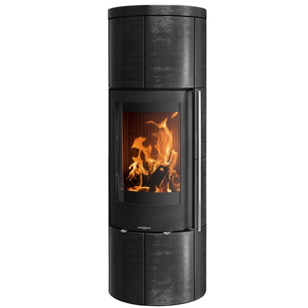 ORANIER | Arkona W+ | Kaminofen | Schwarz | Dauerbrandofen | 7.0 kW | Anthrazit