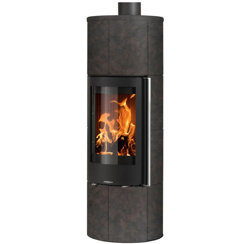 ORANIER | Arkona W+ | Kaminofen | Schwarz | Dauerbrandofen | 7.0 kW | Keramik Namib