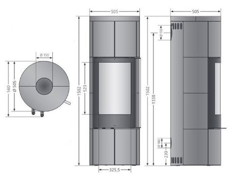 ORANIER | Arkona W+ Keramik Kreideweiß gebürstet | Maße