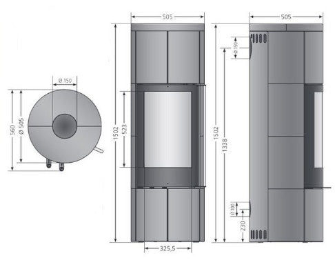 ORANIER | Arkona W+ | Keramik Namib | Maße