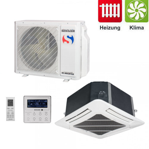 Split-Klimaanlage Kassetengeräte Sinclair UNI DC-Inverter 10 kW 3Phasig