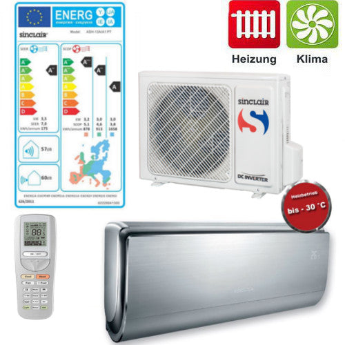 Klimaanlage Inverter Sinclair Easy Quick System 3,5kW Premium
