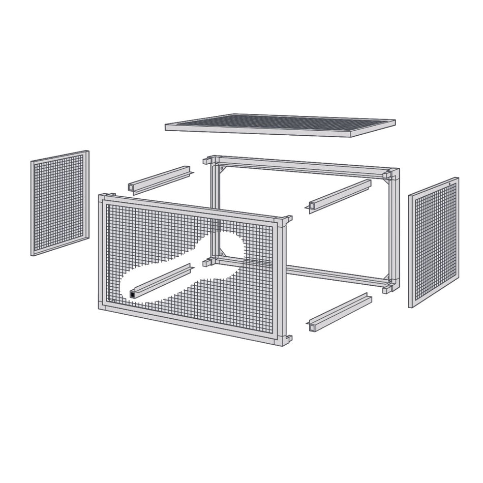 Aspen Vandalismusgitter groß ; Grundpaket ; B6190