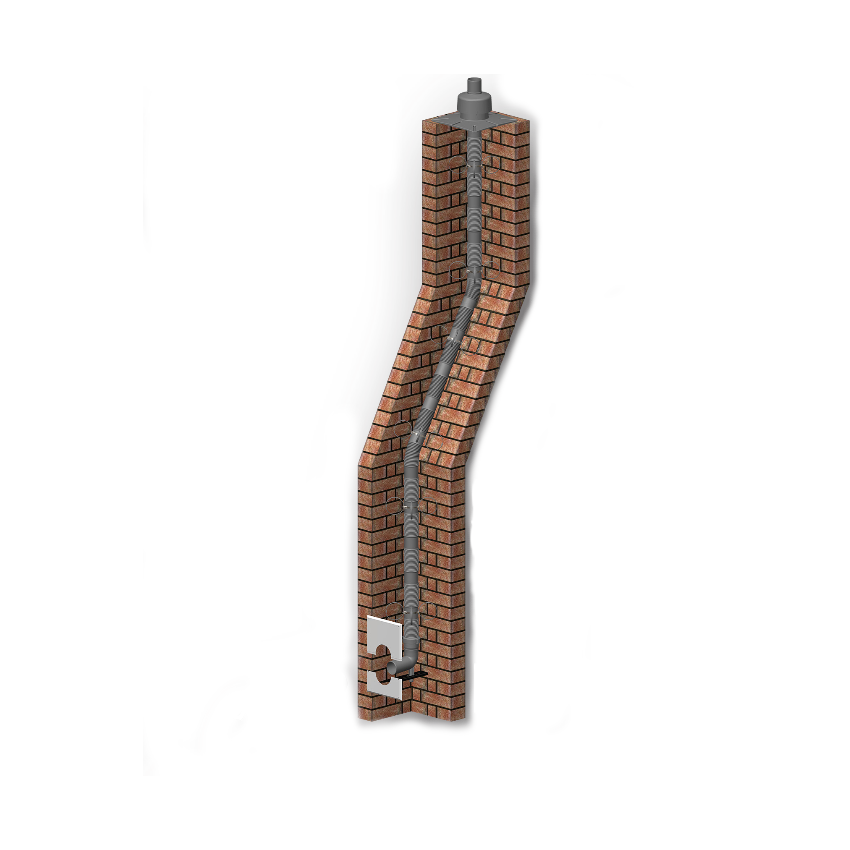 ATEC | Abgasrohr flexibel + Montageset | PolyTop | Ø und Länge wählbar