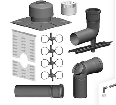 Schacht-Set mit Verbindungsstück