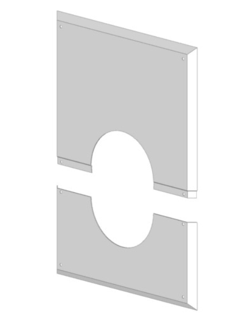 ATEC | Wandblende geschlossen 280 x 340 mm | DN60/100