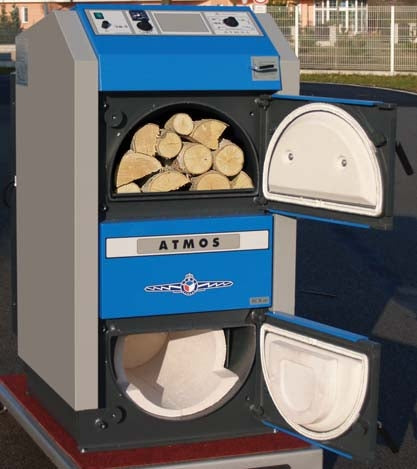 Holzvergaserkessel ATMOS DC 18 S Saugzug Scheitholzvergaser