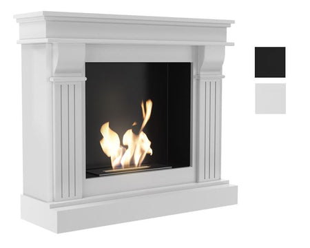 Kratki Biokamin August inkl. MDF-Verkleidung in weiß oder schwarz ➔ Klimaworld