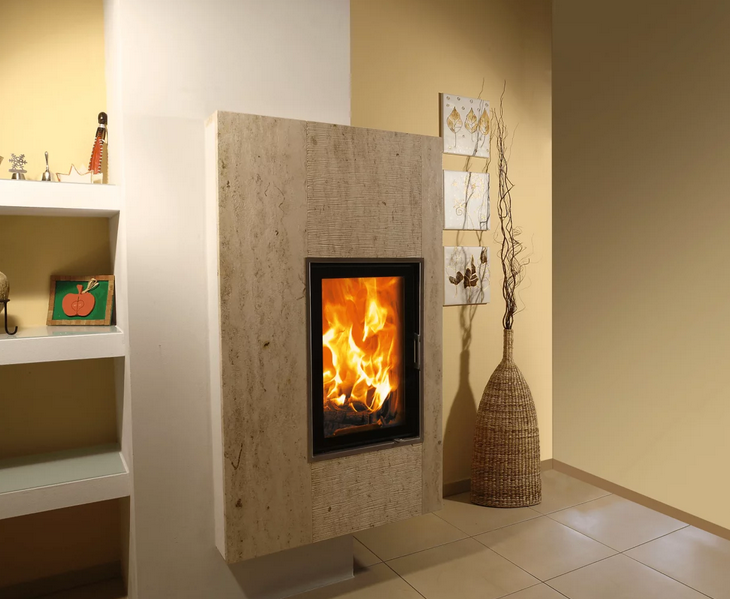 Austroflamm Kamineinsatz 45x68 K 2.0 flache Scheibe- ambientebild | klimaworld.com