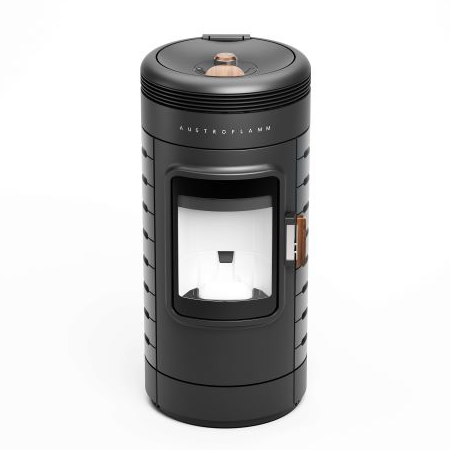 Austroflamm Pelletkamin ELLLA mit Keramikverkleidung in anthrazit | klimaworld.com