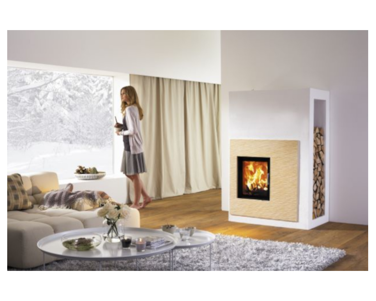 Austroflamm Kamineinsatz 45x51 K 2.0 flache Scheibe- Ambientebild | klimaworld.com