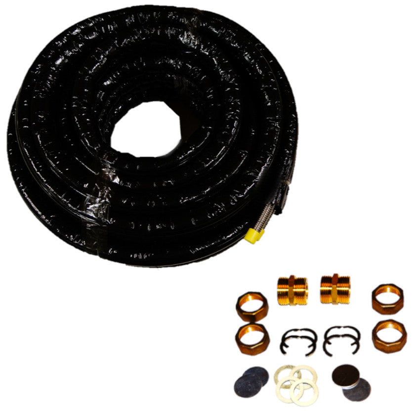 Solarspiralrohr | Doppel-Edelstahlwellrohr 25 Meter | DN20 EPDM 13mm