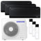 Samsung Multisplit Klimaanlage | WindFree Avant | 3x2,5 kW | Schwarz