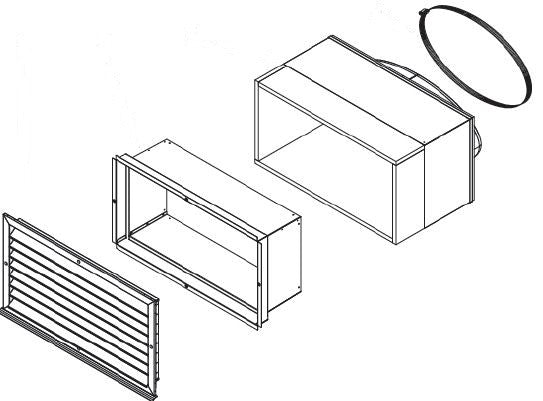 Wanddurchführung horizontal o. Schacht | Olwi Air Station | AWG 560 H