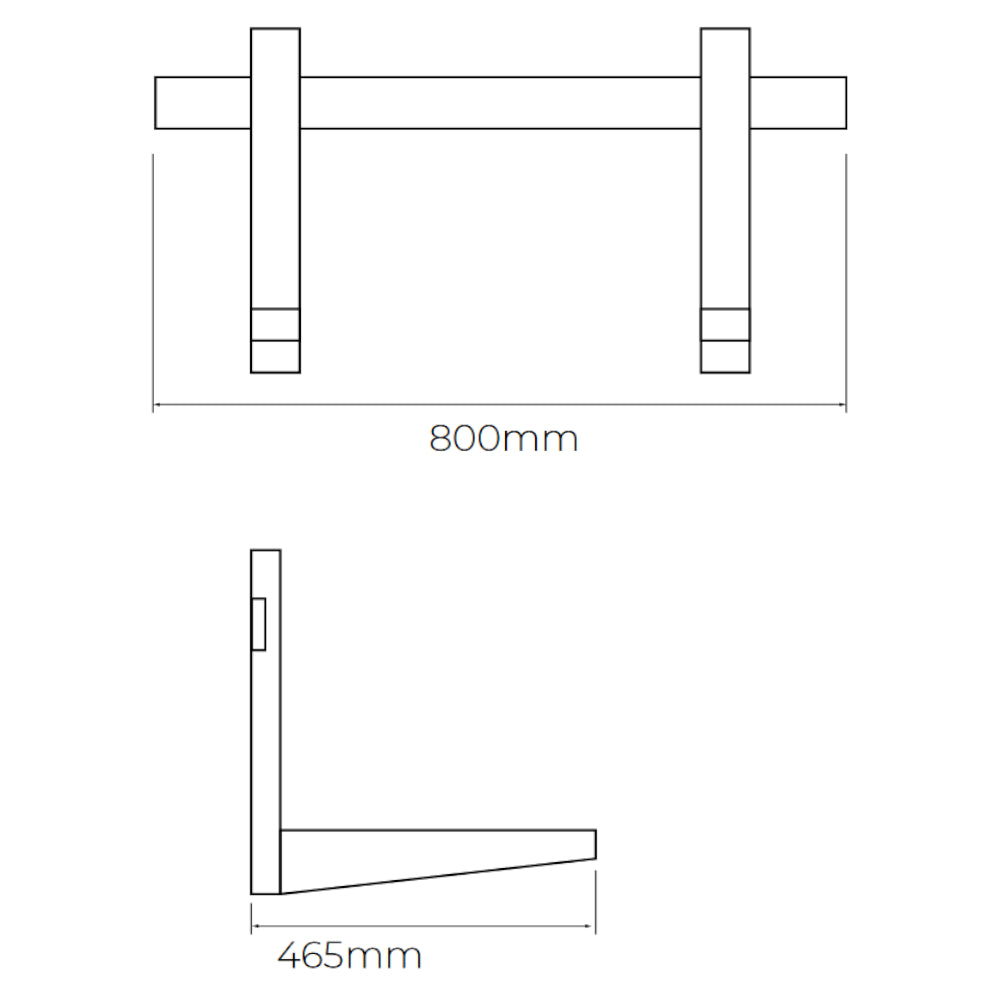 ASPEN | Wandhalterung für Außengeräte | bis 60 kg