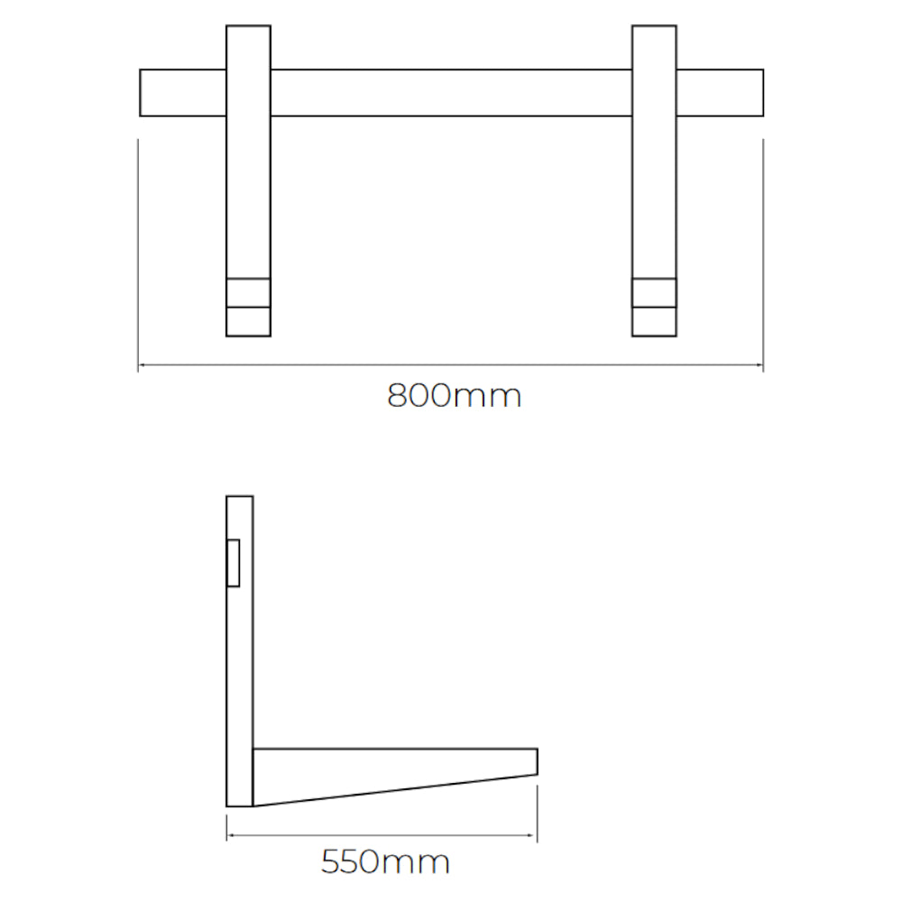 ASPEN | Wandhalterung für Außengeräte | bis 90 kg