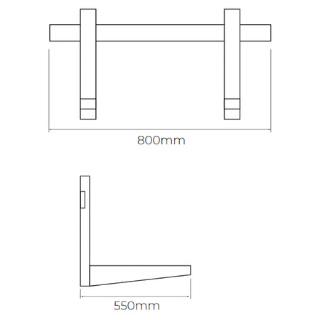 ASPEN | Wandhalterung für Außengeräte | bis 90 kg