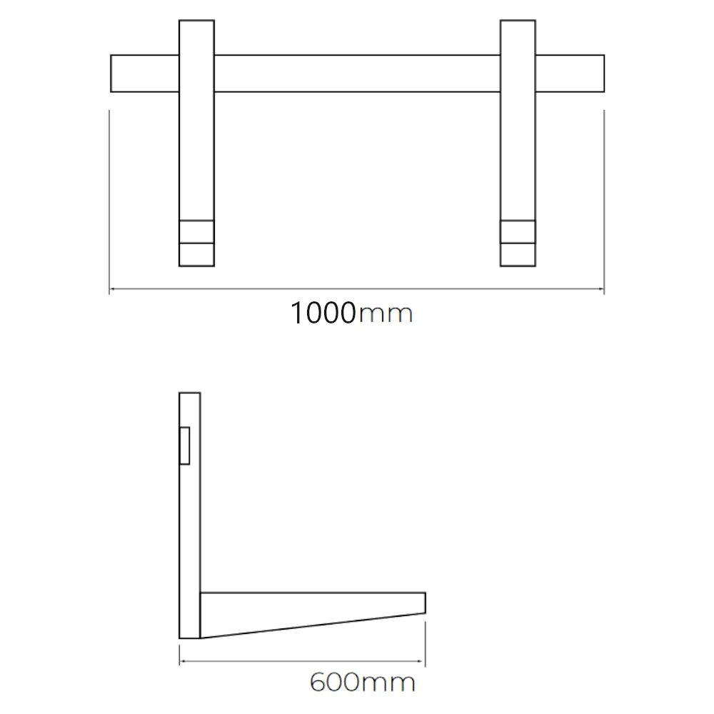 ASPEN | Wandhalterung für Außengeräte | bis 140 kg