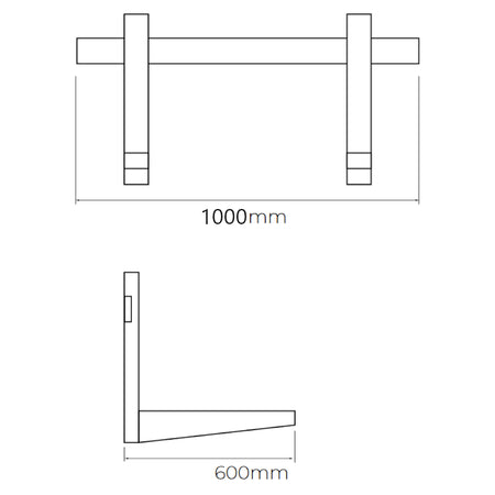 ASPEN | Wandhalterung für Außengeräte | bis 140 kg