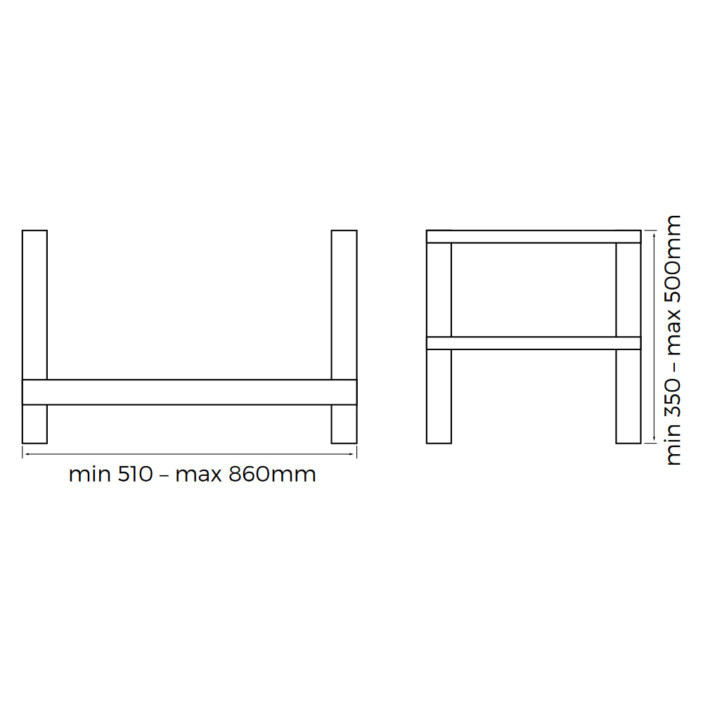 ASPEN | Bodenhalterung für Außengeräte | bis 200 kg