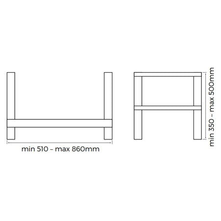 ASPEN | Bodenhalterung für Außengeräte | bis 200 kg
