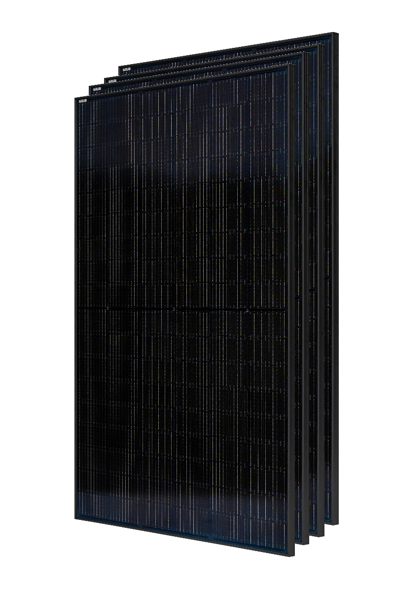 4x Hanover Halbzellen Solarmodul | monokristallin | 345 Watt 