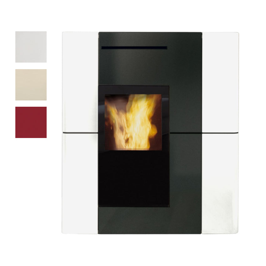 Edilkamin Pelletofen wasserführend Blade H18 Keramik