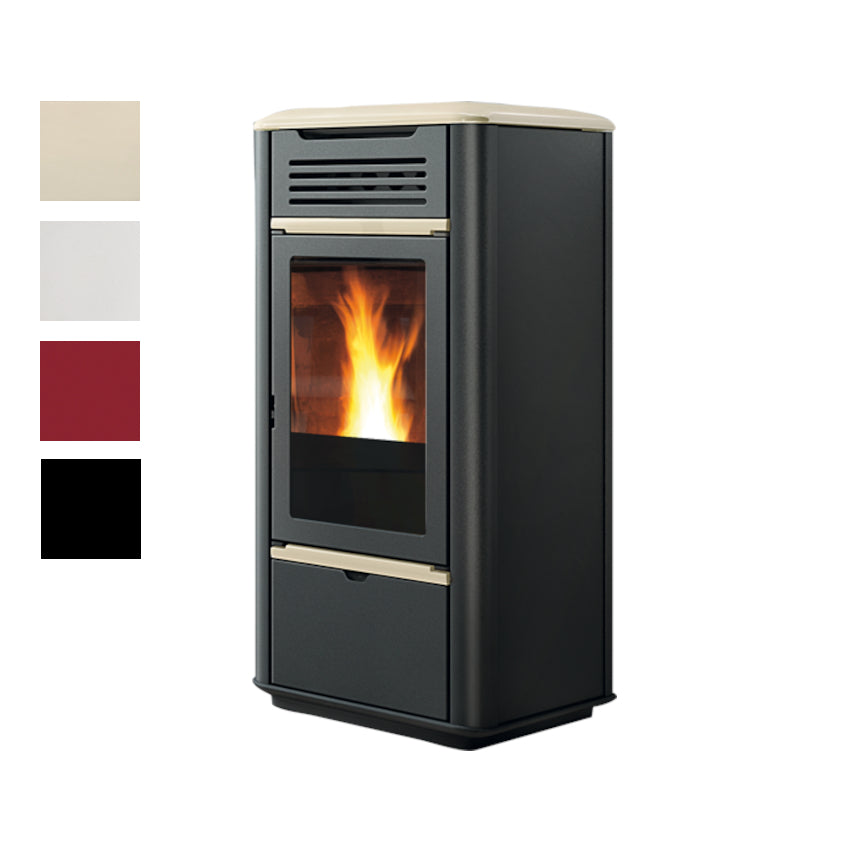 Edilkamin Pelletofen wasserführend Mito Idro Stahl+Keramik