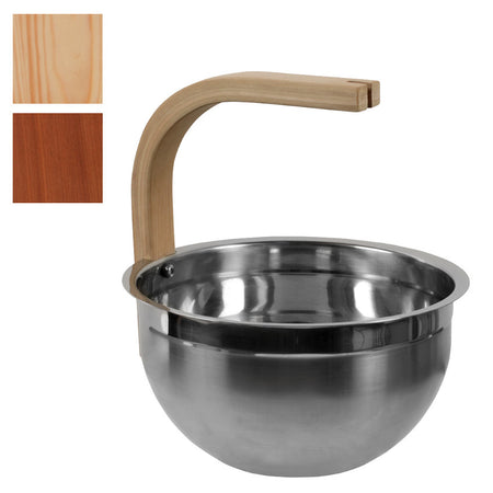 Sentiotec Edelstahleimer mit gebogenem Griff | klimaworld.com