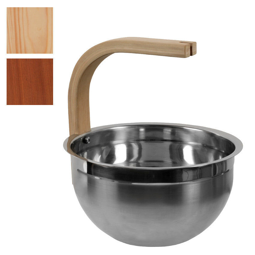 Sentiotec Edelstahleimer mit gebogenem Griff | klimaworld.com