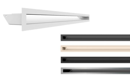 Kratki Lüftungsgitter, Luftleiste 45S - 5 Farben | 60x800x96,5 mm