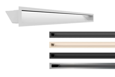 Kratki Lüftungsgitter, Luftleiste 45S - 5 Farben | 90x1000x126,5 mm