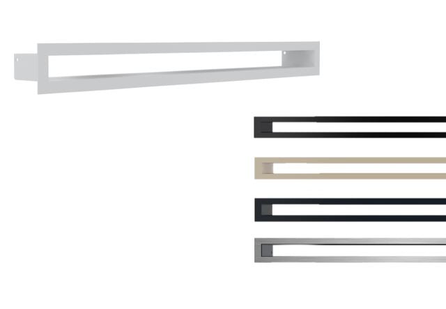 Kratki Luftleiste, Tunnel Luftschlitz - 5 Farben | 60x600x71 mm