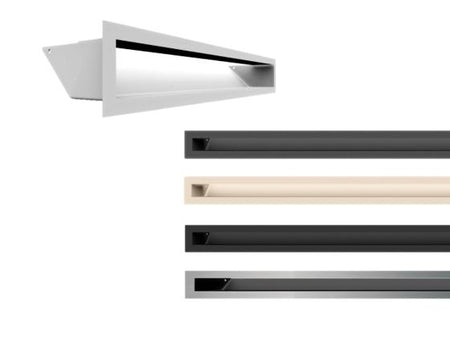 Kratki Lüftungsgitter, Luftleiste 45S - 5 Farben | 90x600x126,5 mm