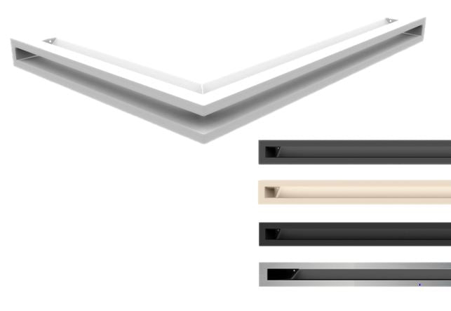 Kratki Eckluftleiste, Luftleiste 45S, 5 Farben | 547x766 Winkel x 60mm